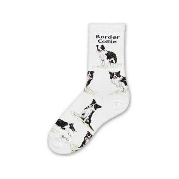 Collie Rough Dog Pattern Men-Women Adult Ankle Socks Crazy Novelty Socks 